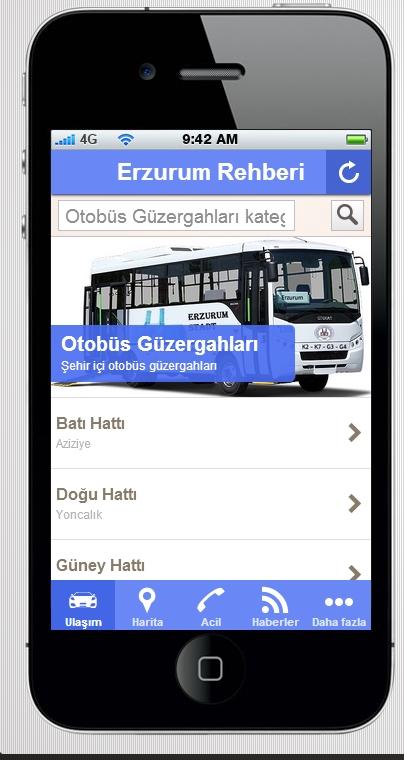 Erzurum Bus Führer und Lokationen